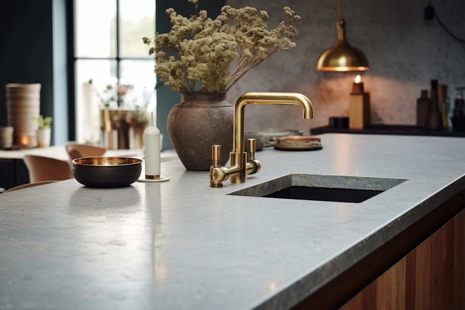 Kitchen countertop install